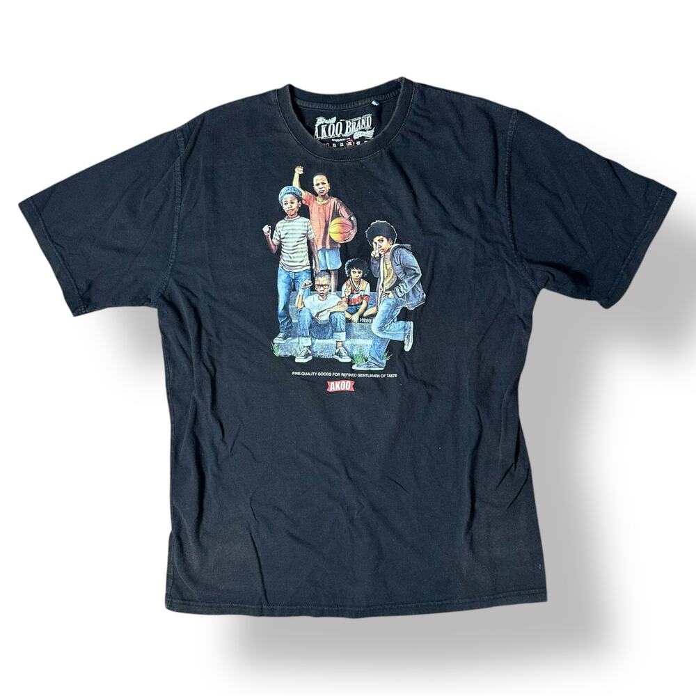 Akoo Graphic‎ Black Short Sleeve Tee Men’s Size 3X Streetwear